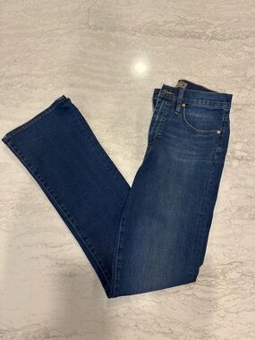 Classic Dark Blue Boot-Cut Jeans - Women's